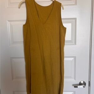 Mustard Yellow Sleeveless Dress